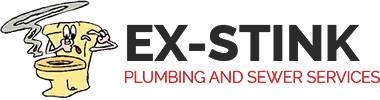 Ex-stink Plumbing and Sewer Services, Logo